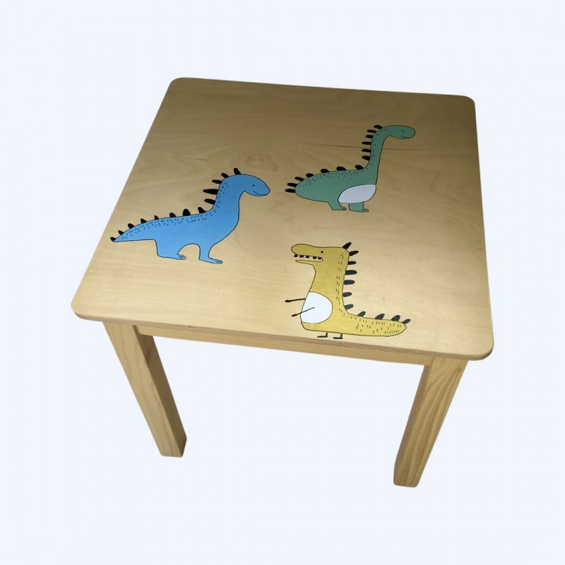 stolik dla dziecka dinozaury